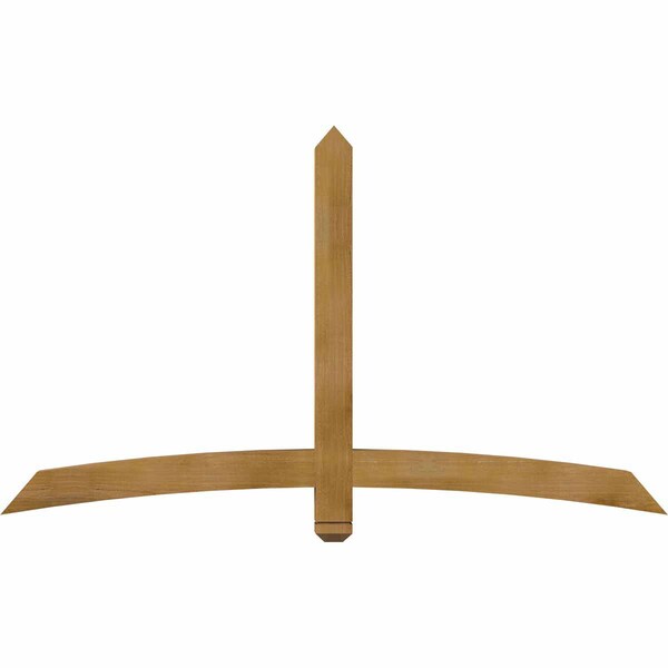 Ekena Millwork Bellingham Rough Sawn Timber Gable Bracket, Western Red Cedar, 72"W x 42"H x 4"D x 4"F, 14/12 Pitch GBW072X42X0404BEL00RWR - main